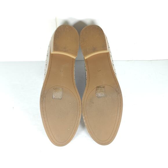 Patrizia by Spring Step Women's EU41 US10-10,5 Beige Perforated Slip On Loafers - Picture 12 of 14